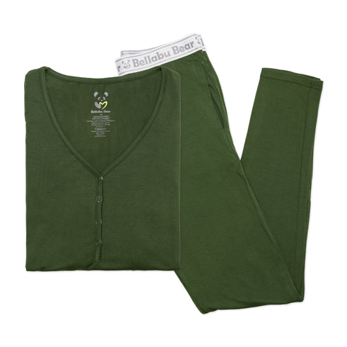 evergreen-bamboo-womens-pajama-set-bellabu-bear - Sophia's Style -2